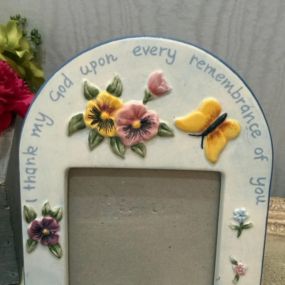 Vintage I Thank My God Upon Every Remembrance Of You Php. 1:3 Photo Frame